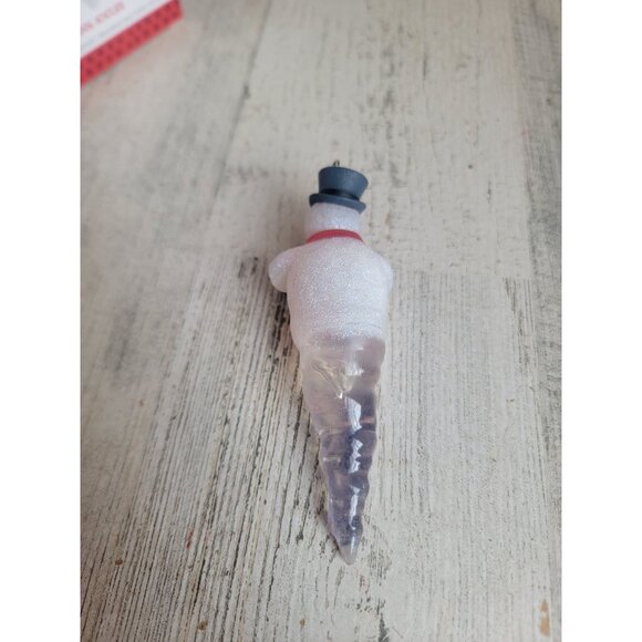 Hallmark cool icicles snowman ornament Xmas - Picture 4 of 5